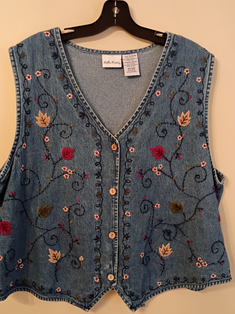 Bobbie Brooks  Light Denim Vest - Classic Blue Wash
